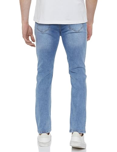 Image of INKD Men's Slim Fit Jeans - Mid-Rise | Cotton Blend | Stretchable Fabric | Jeans for Men | Classic 5 Pocket Styling