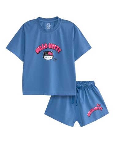 Image of Nap Chief Kids Cotton Disney Character Co ord Set for Girls, T Shirt and Shorts for Casual Wear