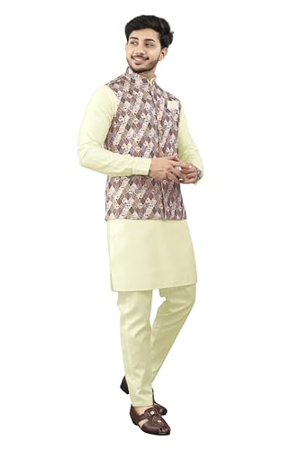 Image of Trustous Traditional Men's Kurta Koti Set (3 PCS SET)