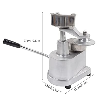 Manuelle Burger-Formmaschine, zeitsparende, effiziente Burgerpresse, Patty Maker Maschine mit fettdichtem Papier für Grill (Durchmesser 150 mm) – Bild 7