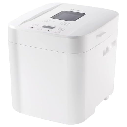 Russell Hobbs Electric Bread Maker, 12 Program Settings inc Gluten Free, 3 Crust Settings, 13h Timer, 2 Bread Sizes 750g & 1kg, Viewing Window, Auto 1hr Keep Warm Function, Energy Saving, 550W, 27260