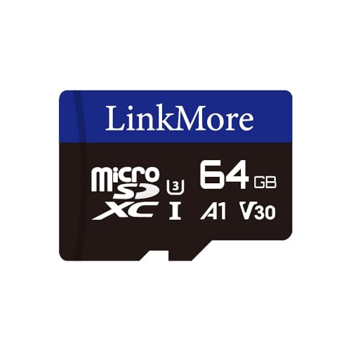 LinkMoreMicro SDXC Card, A1, UHS-I, U3, V30, Class 10 Compatible, Read Speed Up to 95MB/s,Write Speed Up to 35 MB/s