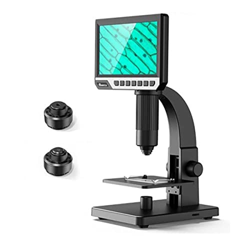 Microscope 7'' LCD Digital Microscope Biological Microscopes with 2000X Microbial Lens 12MP USB Electronic Industrial Magnifier(2000X)