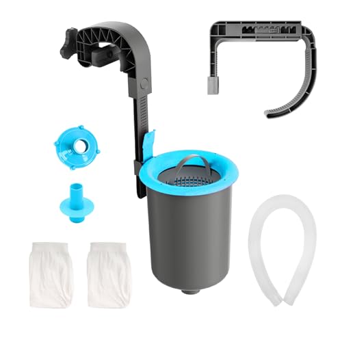 TidyMister Wall Mount Swimming Pool Surface Debris Skimmer Basket with Socks Above Ground Pool...