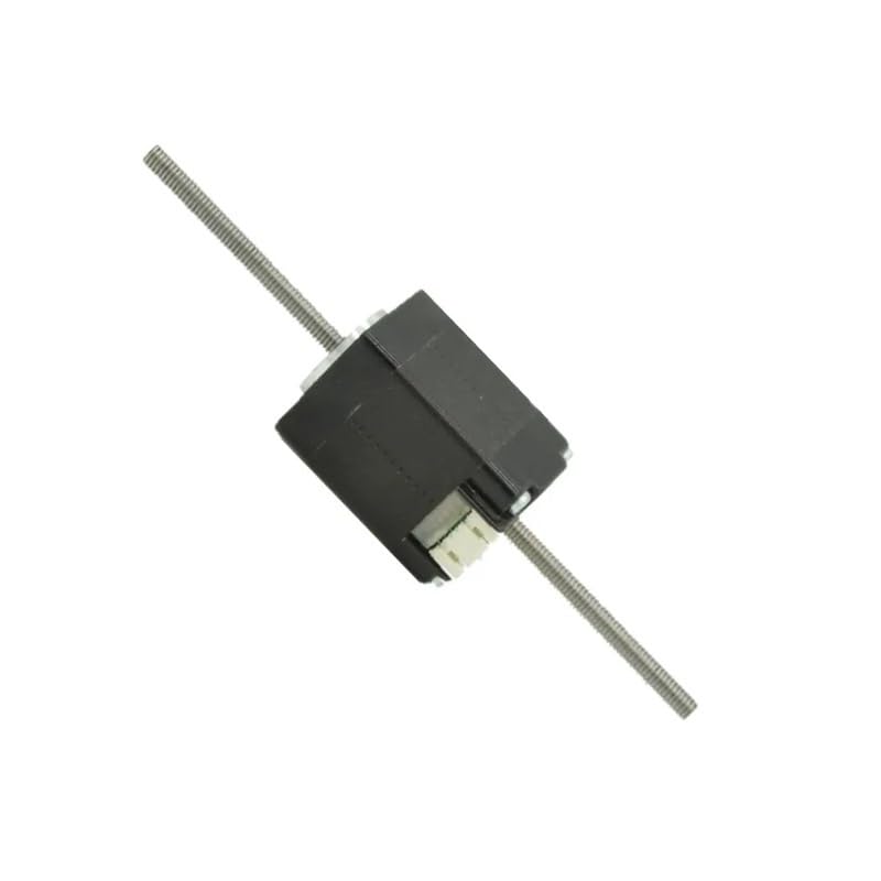POWTAXBJGD Linear Stepper Electronic Starter NEMA 8 Lead Screw Stepper Electronic Starter Non-Captive and External Type with 100mm Long Tr5*2 and Tr3.5 * 0.61 Threaded(Non-Captive)