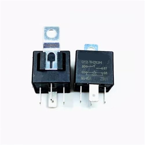 Relais PLID M4N 012-1H2GR 12V DC 40A 4 broches pour circuits automobiles - Lot de 5 pièces