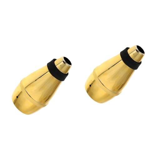 Levemolo 2pcs Lightweight Plastic Trumpet Practice Mute for Beginners Trumpet Training Aid Quiet Practice Straight Mute