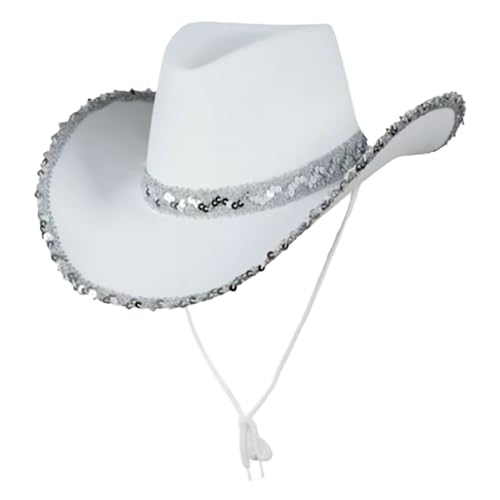Clearance Cowboy Hat for Men Women Cowboy Felt Hat Lightweight Travel Cap Western Hat Wide Brim Durable Cowgirl Adjustable Outdoor Hat Large Sun Hat UK
