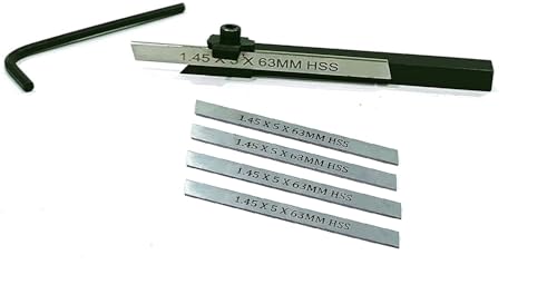 Porte-outils pour petits tours d'établi Unimat et Seig avec 4 lames incluses - 2