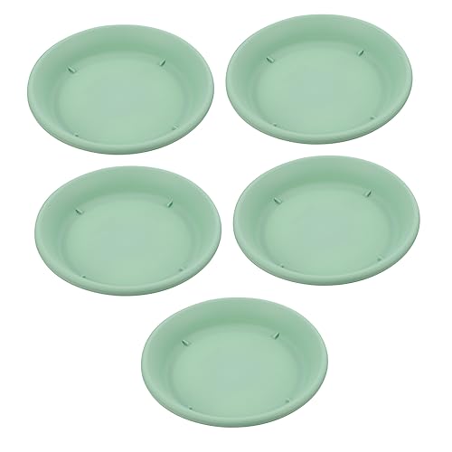 5pcs Resin Tray House Plant Watering Can Air Fryer Tools Large Plant Pot Self Watering Plant Saucer Bonsai Base Tray Garden Pots Terracotta Pots Bowl Pp Resin Raw Material Green