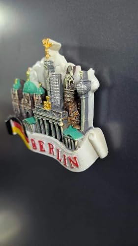 Imán Decorativo de Resina Skyline Berlín Alemania miniatura 4