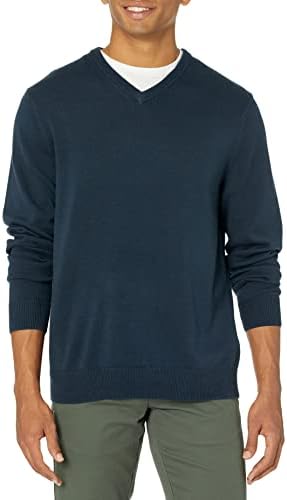 Amazon Essentials Men's V-Neck Sweater (Available in Big & Tall), Navy, XX-Large