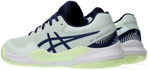 ASICS Kid's Gel-Resolution 9 Grade School Tennis Shoe, 7, Pale Mint/Blue Expanse | Image 2