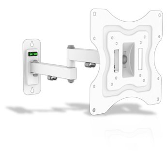 G.B.S. Electrónica ELB-2337/3 Soporte Ajustable para TV Plana de 23" hasta 37", Nivel Integrado, Blanco