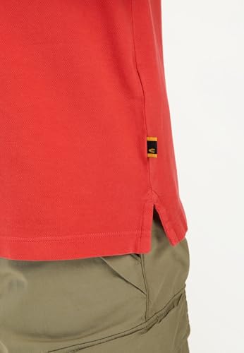 camel active Herren Kurzarm Poloshirt aus Baumwolle Rot, Menswear-S – Ansicht 6