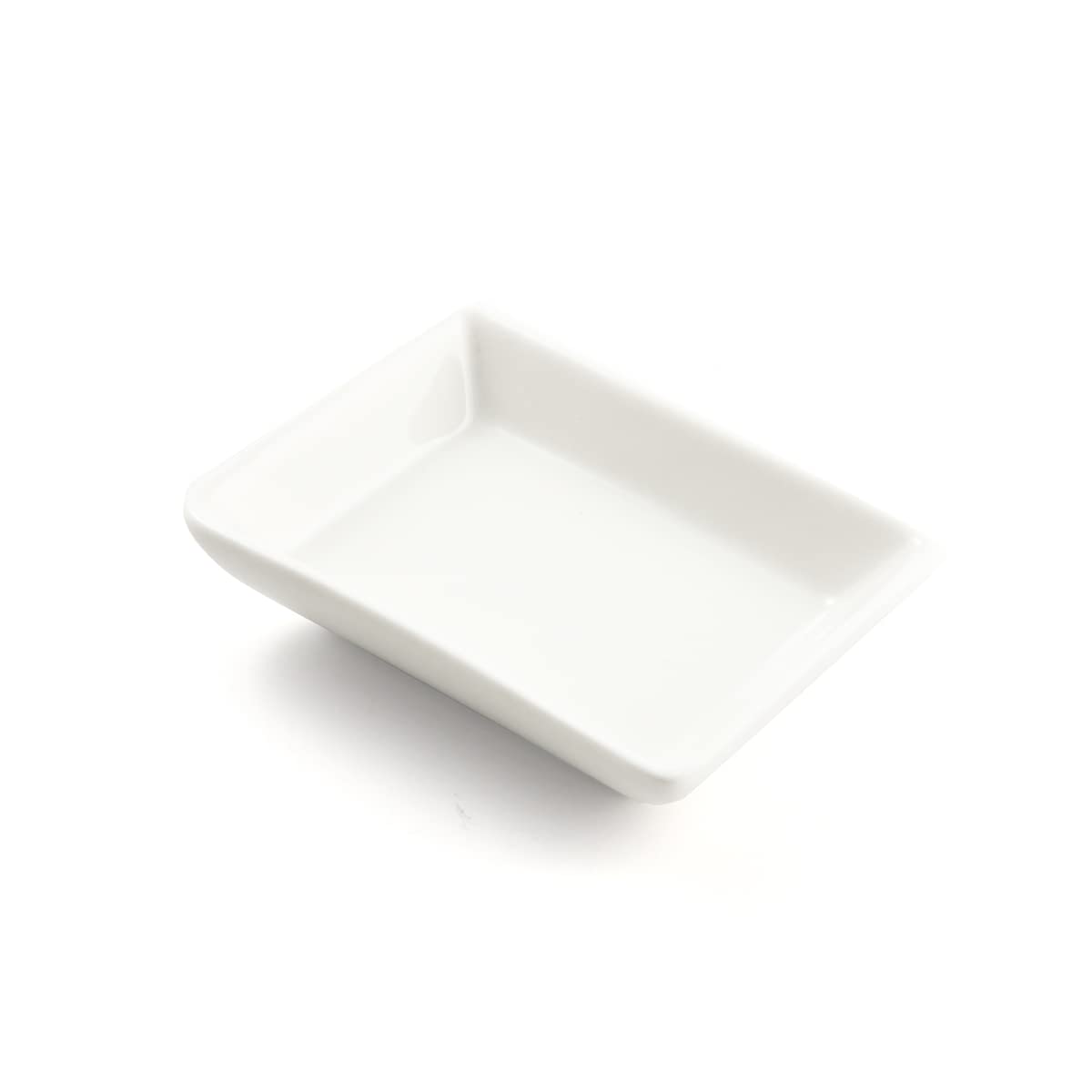 Porcelain Rectangular Dish, 3.5-Inch Size, Ivory