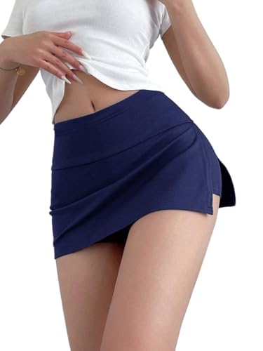 Plain Bodycon Slit Knit Daily Wear Skirt 2025 Fashion Skirts for Women