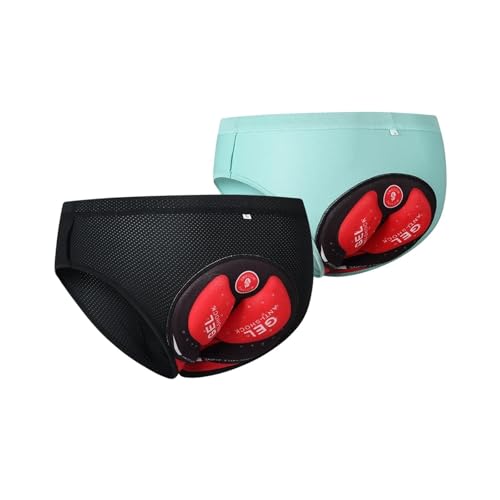 Calzas de ciclismo para hombre con acolchado 3D azul miniatura 3