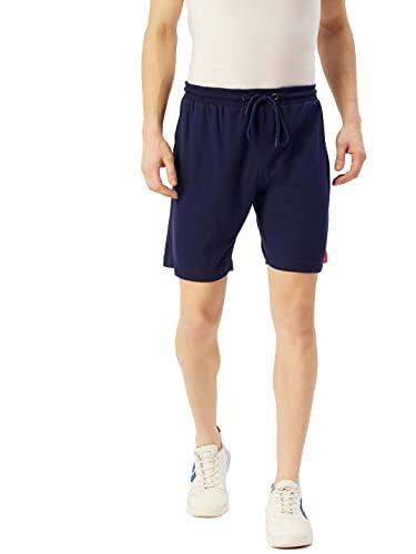 Image of AM SWAN Men Running Shorts, Gym Training Workout Shorts with Pockets, Active Gym Shorts for Workout (Blue)