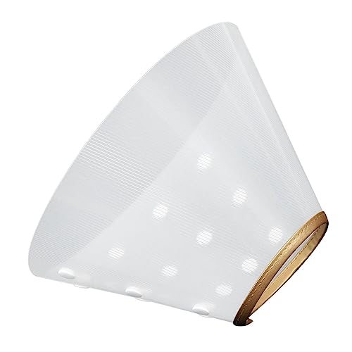 JOINPAYA ペット用リカバリーコーン 猫犬用 抗菌通気設計 コンパクト軽量 通気孔付き 傷口保護 治療時やシャワー後のお手入れに適したコーン型首輪