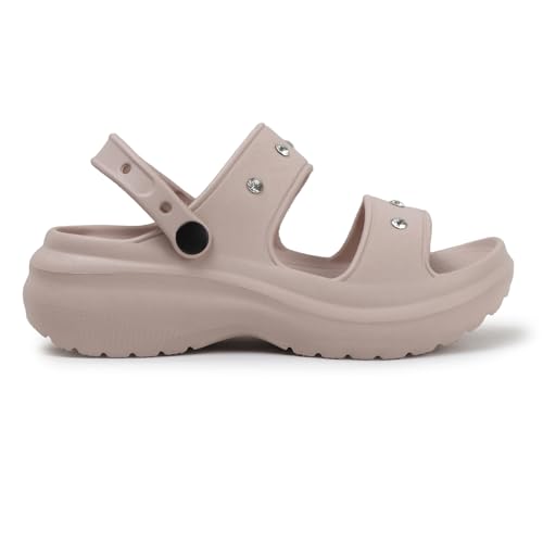 Image of Sukun DMD-KIA Women's Clogs /Sandals with Adjustable Back Strap Ultra Soft & Flexibility Anti Skid Comfortable Waterproof Daily Mules Clogs /Sandals for Women