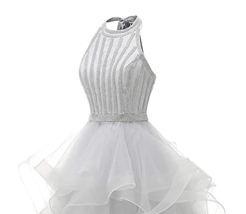 Short Tulle Prom Dress for Teens Homecoming Dresses Beading Evening Party Cocktail Gowns3