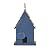 Glitzhome Rustic Patriotic Garden Distressed Wooden Decorative Bird House 9" H