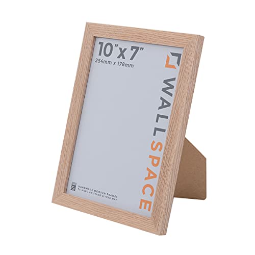 Wall Space 10x7 Oak Picture Frame, Regular Frame Oak