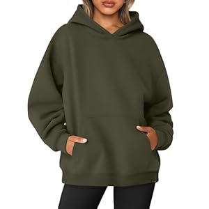 Hoodie Damen Oversize Langarm Kapuzenpullover Hoody Mit Kapuze Ladies Casual Sweatshirt