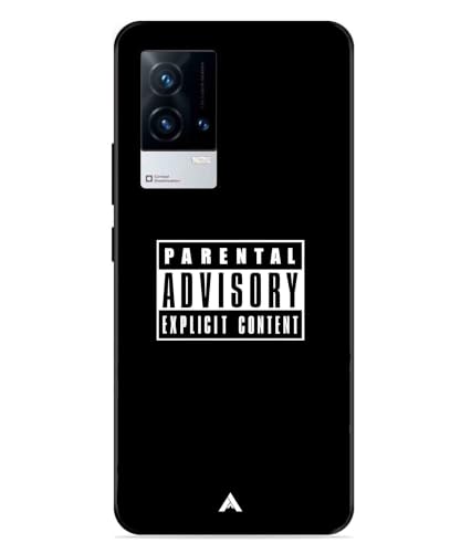Image of Premium Explicit Case for iQOO 8 Soft-Touch Metal TPU Back Cover, Shockproof, Designer, Aesthetic Mobile Phone Case (Glossy Finish)