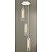 Satin Nickel Multi-Light Pendant with Seeded Glass 3 Lt