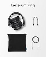 soundcore by Anker Q30 Bluetooth Kopfhörer, Hybrid Active Geräuschisolierung, Individuelle Modi, Hi-Res Sound, EQ in App, 40h Akku, bequemer Halt, Verbindung von 2 Geräten (Schwarz) – Ansicht 6