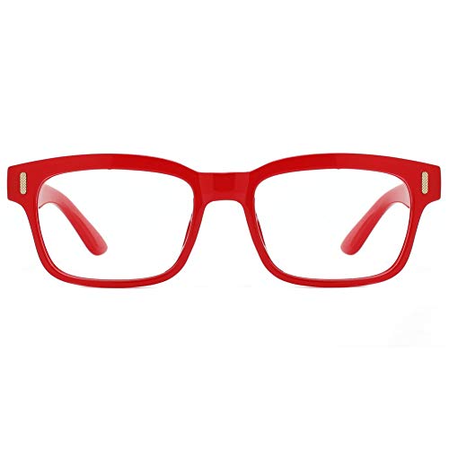 Cyxus Blue Light Blocking Computer Glasses For Anti Eye Strain Uv Clear Lens Eyewear Women/Men (8084T04,Red) #TOP7