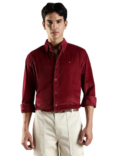 Image of Solid Regular Fit Cotton Shirt