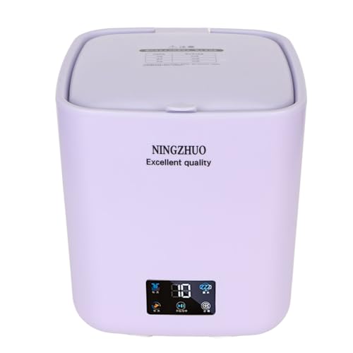 Fockety Portable Washing Machine, 7L Large Capacity Mini Washing Machine and Dryer, Automatic Small Washing Machine with Touch Screen for Apartments, Bedrooms, (Purple)