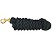 Intrepid International Heavy Duty Cotton Lead Rope with Brass Snap, Black, 10-Feet