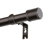 Curtain Rods Bronze 32 to 120 Inches, HOTOZON 1 Inch Heavy Duty Curtain Rods for Windows 20 to 11...