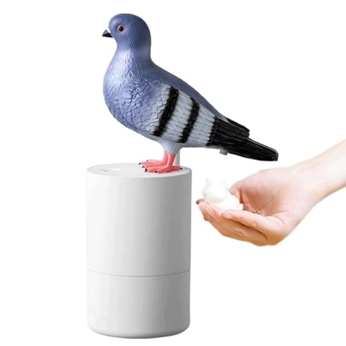 Pigeon Pooping Pigeon Soap Dispenser - Funny Bird Foaming Soap Dispenser (Blue)
