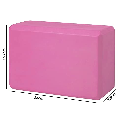 Bloco de Yoga espuma de EVA, mais estabilidade e conforto, sem látex, macia e antiderrapante para io