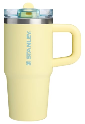 Stanley Quencher ProTour Flip Straw Tumbler with Leakproof Lid 14 oz | Built-In Straw and Handle | Cup Holder Compatible for Travel | Insulated Stainless Steel Cup | BPA-Free | Pomelo