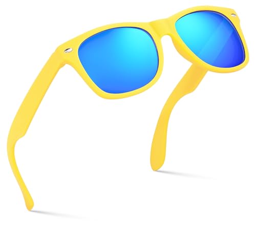 Retro Rewind Kids Sunglasses for Boys Girls Age 3-12 - Shatterproof UV400 Toddler Children Sun Glasses