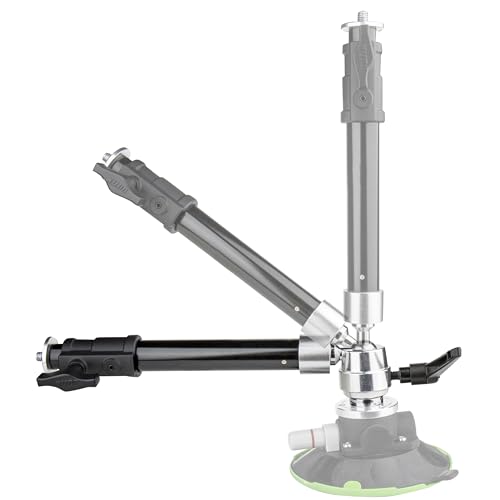 Image of Kupo Super Riser Extension with Adjustable Height Column, Ball Head and 3 /8 inch-16 Threading for Camera Positioning and Car Mount Photography (KG401211)