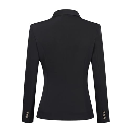 YUNCLOS Women's 2 Piece Double Breasted Suit Set Two Button Blazer and Pants4