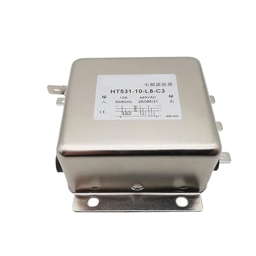 Filtro de adaptación trifásico HT531-10-L8-C3 que reduce el ruido electromagnético en motores 3