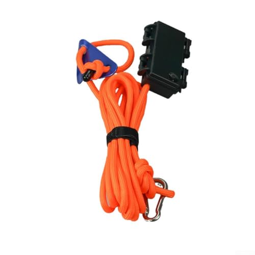 babominimer 5 m LED-Windseil-Licht, IP66 wasserdicht, Camping-Spannleine mit 8 Modi, reflektierende, hochfeste Polyesterschnur für Outdoor-Wanderungen, Vordach, Markise (Orange)