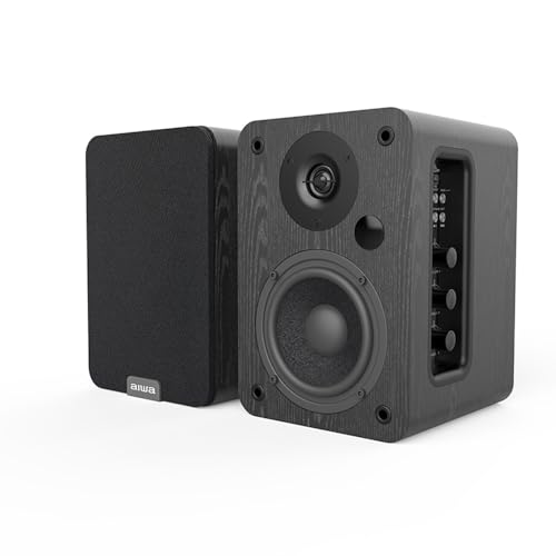 Altavoces Activos AIWA ASP-A 200 (Potencia 2 X 25W RMS, HDMI-ARC, COAXIAL, RCA-Audio). Color Negro