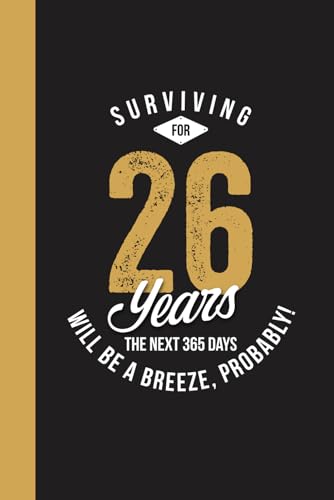 26th Year Work Anniversary Notebook: Team Employee / Staff Appreciation Gift for Job Milestone of Completing 26 Years of Service (V4)