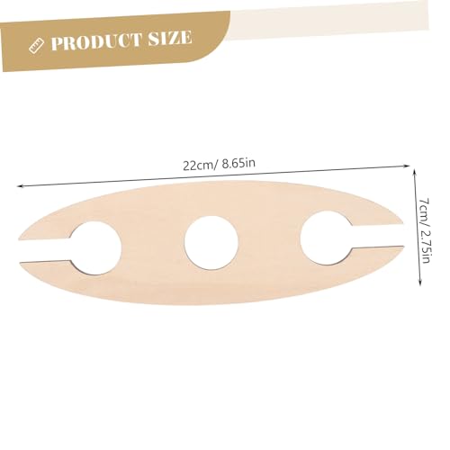 Soporte para Botellas de Vino de Madera Luxshiny 3 Piezas miniatura 2