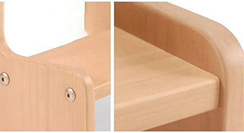 Taburete de peldaño portátil y resistente de madera maciza para niños 7
