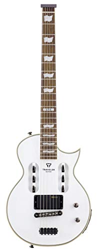 Traveler Guitar 6 String Solid-Body Electric Guitar, Right, Snow White (EC1 SWTG)